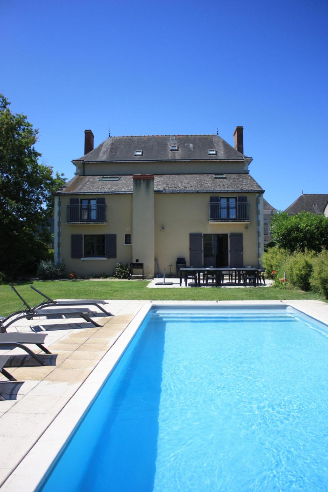 Villa Le Printemps, Maison 15 Pers Avec Piscine Chevire-le-Rouge Екстер'єр фото